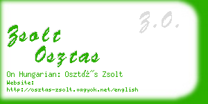 zsolt osztas business card